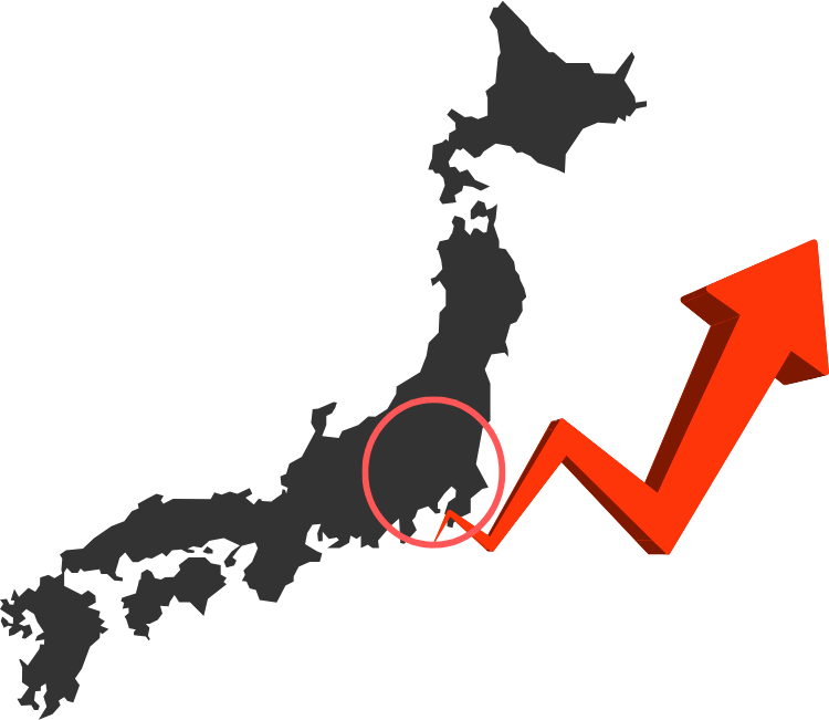 関東圏の地図